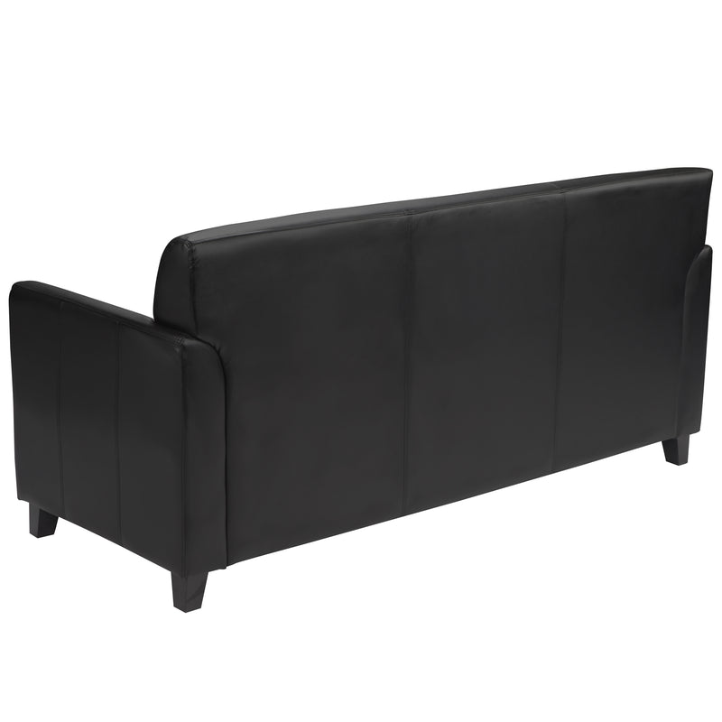 SINGLEWAVE Diplomat Series Black LeatherSoft Sofa