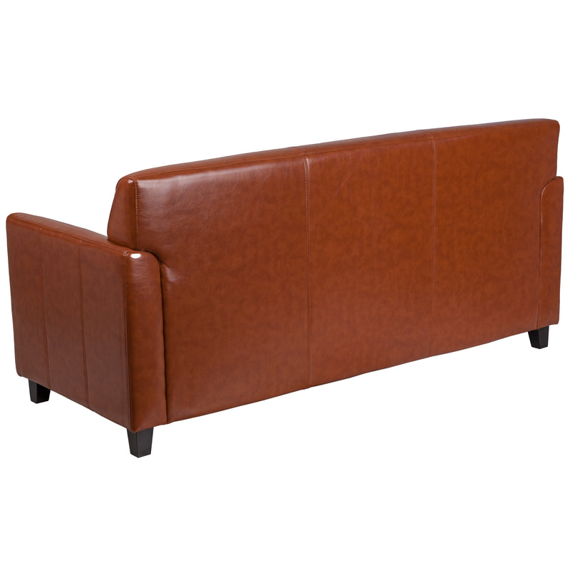 SINGLEWAVE Diplomat Series Cognac LeatherSoft Sofa