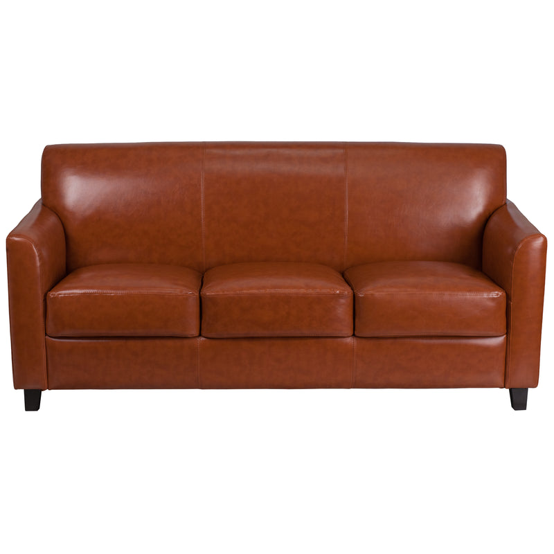 SINGLEWAVE Diplomat Series Cognac LeatherSoft Sofa