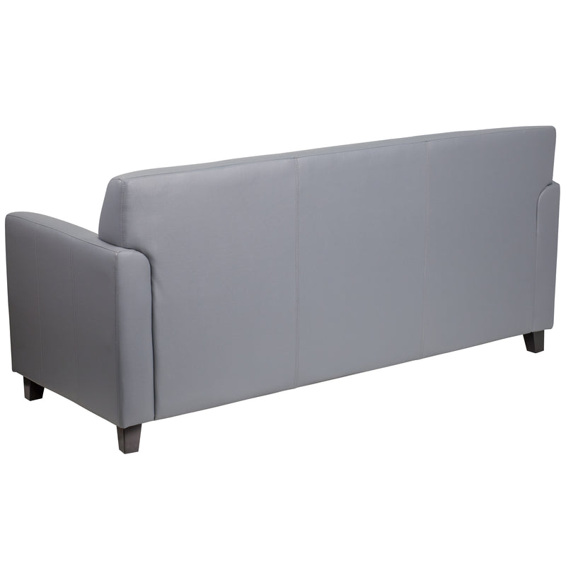 SINGLEWAVE Diplomat Series Gray LeatherSoft Sofa