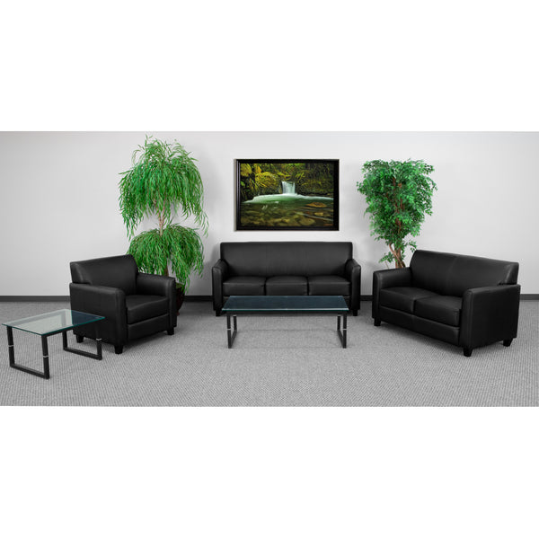 SINGLEWAVE Diplomat Series Reception Set in Black LeatherSoft