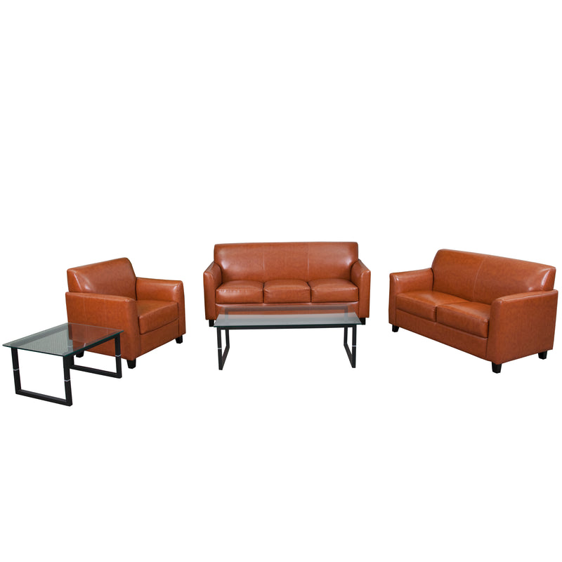 SINGLEWAVE Diplomat Series Reception Set in Cognac LeatherSoft