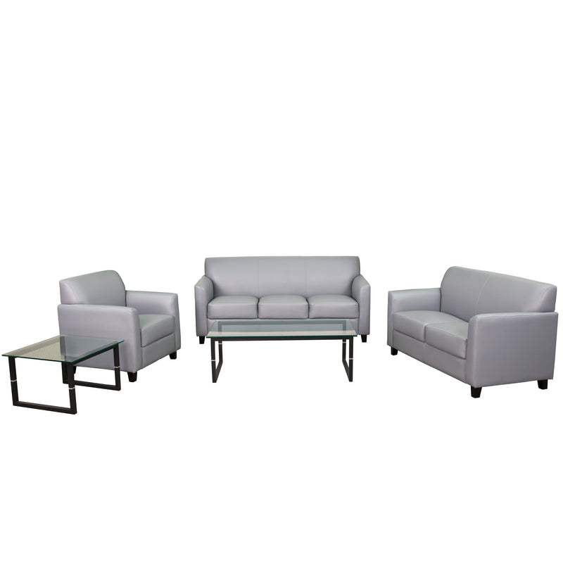 SINGLEWAVE Diplomat Series Reception Set in Gray LeatherSoft