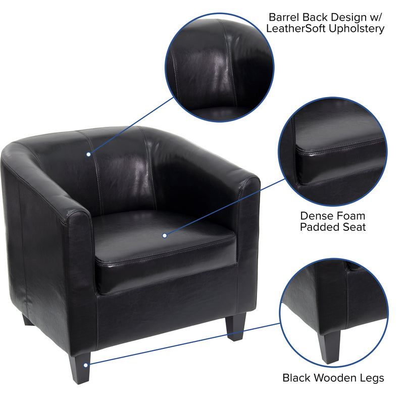 Black LeatherSoft Lounge Chair