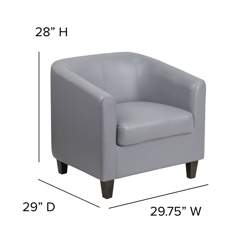 Gray LeatherSoft Lounge Chair