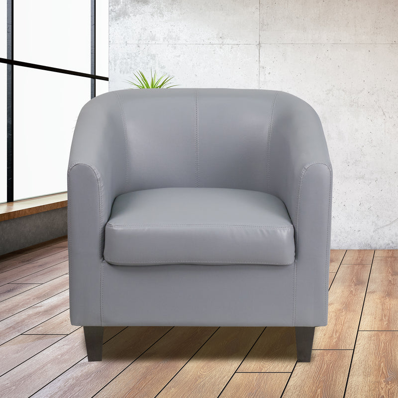 Gray LeatherSoft Lounge Chair