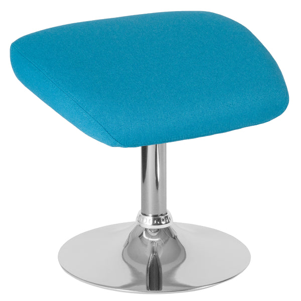 Egg Series Aqua Fabric Ottoman