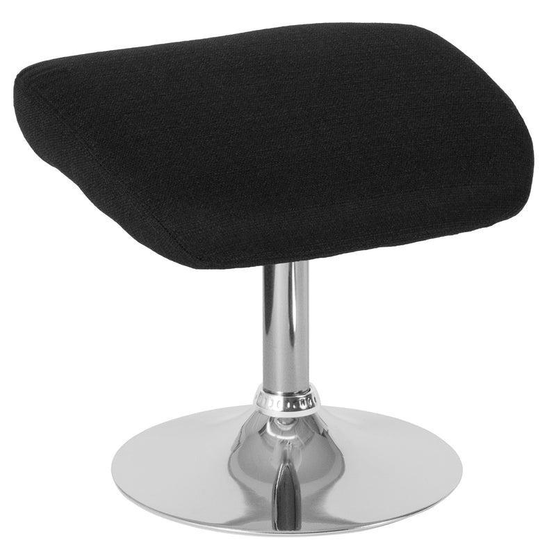 Egg Series Black Fabric Ottoman