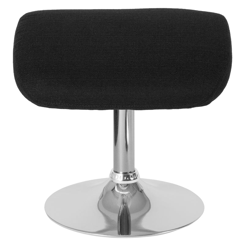 Egg Series Black Fabric Ottoman