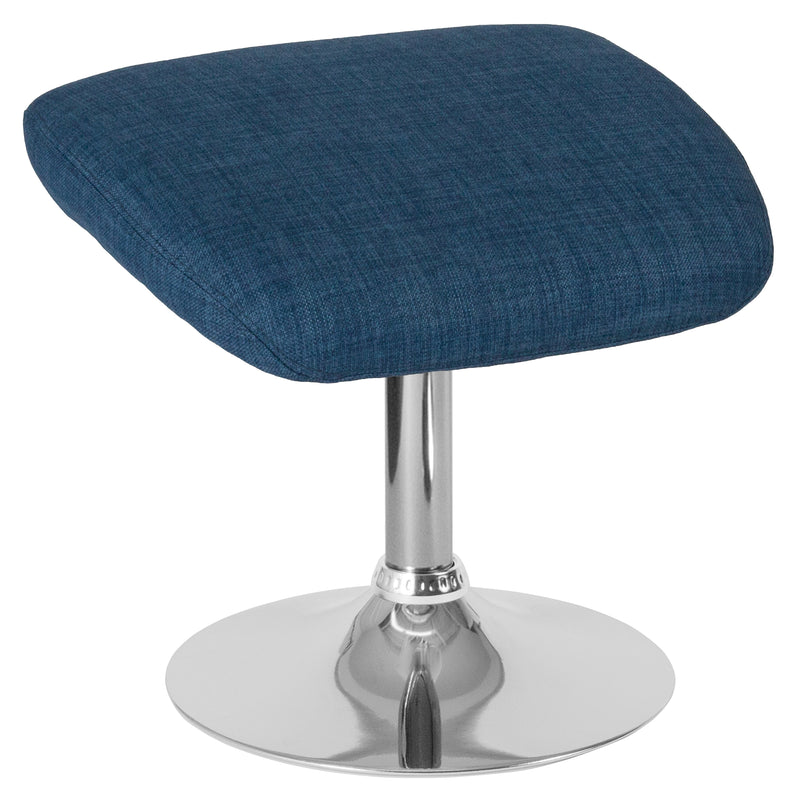 Egg Series Blue Fabric Ottoman