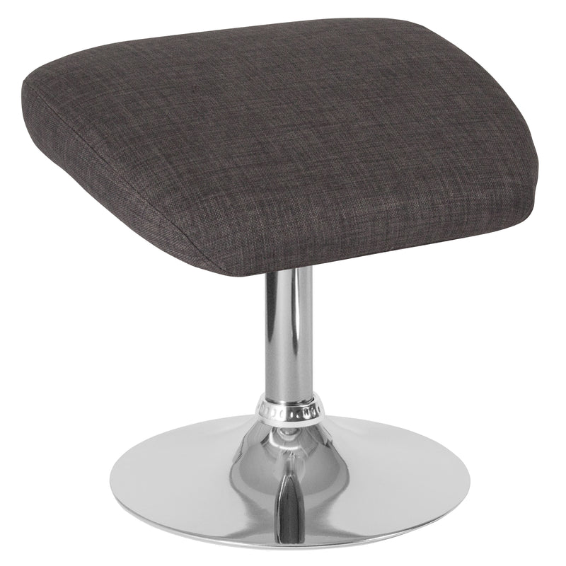 Egg Series Dark Gray Fabric Ottoman