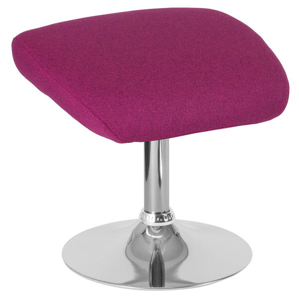 Egg Series Magenta Fabric Ottoman