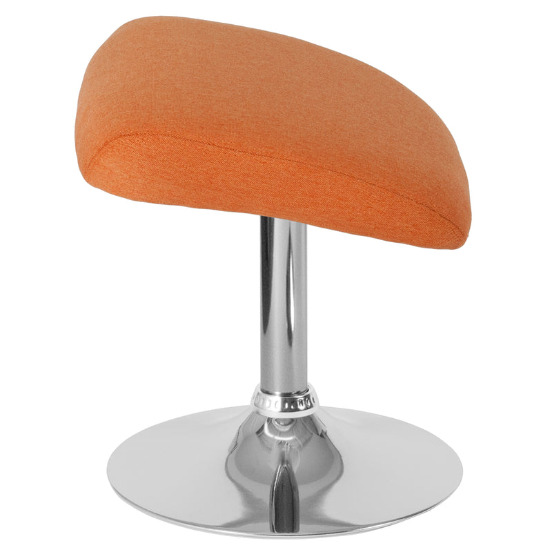 Egg Series Orange Fabric Ottoman