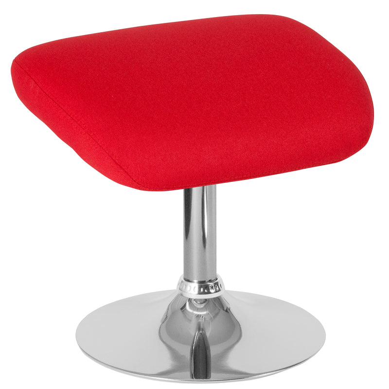 Egg Series Red Fabric Ottoman