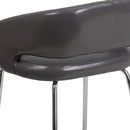 Fusion Series Contemporary Gray LeatherSoft Side Reception Chair