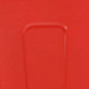 Red Metal Stackable Chair with Wood Seat