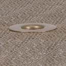 Commercial Grade 35.25" Round Gold Indoor-Outdoor Steel Patio Table with Umbrella Hole