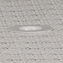 Commercial Grade 35.25" Round Light Gray Indoor-Outdoor Steel Patio Table with Umbrella Hole