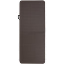 6-Foot Bi-Fold Brown Rattan Plastic Folding Table