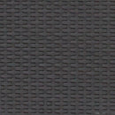 Dark Gray Faux Rattan Loveseat with All-Weather Light Gray Cushions