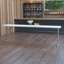 8-Foot Granite White Plastic Folding Training Table