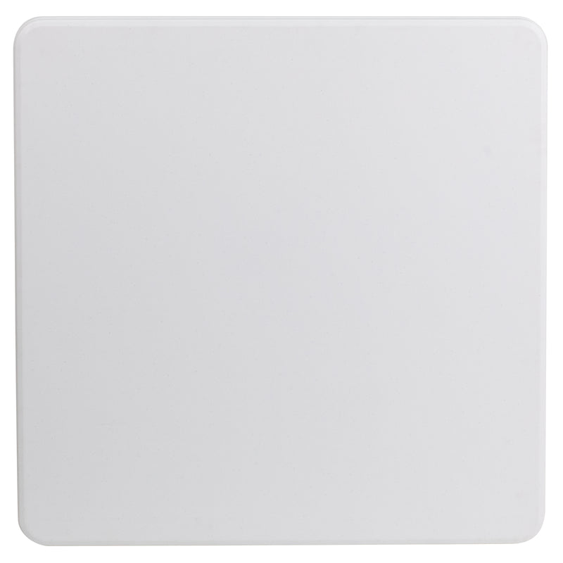 2.85-Foot Square Granite White Plastic Folding Table