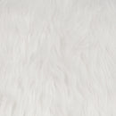 Shaggy Dog White Accent Chair