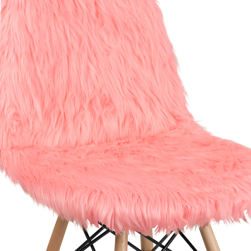 Shaggy Dog Hermosa Pink Accent Chair