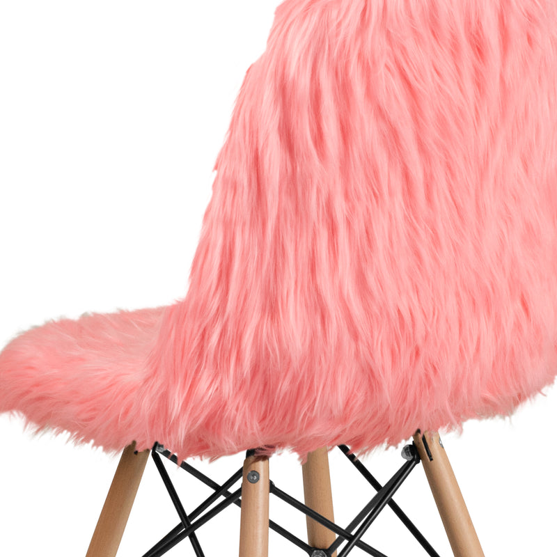 Shaggy Dog Hermosa Pink Accent Chair