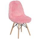 Shaggy Dog Light Pink Accent Chair
