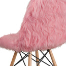 Shaggy Dog Light Pink Accent Chair