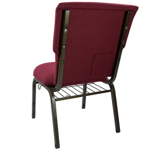 Advantage Maroon Discount Church Chair - 21 in. Wide