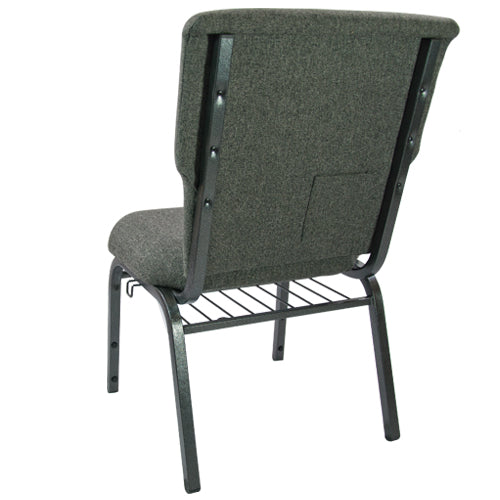 Advantage Charcoal Gray Discount Church Chair - 21 in. Wide