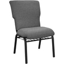 Advantage Black Marble Discount Church Chair - 21 in. Wide