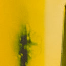 Commercial Grade 24" High Backless Distressed Yellow Metal Indoor-Outdoor Counter Height Stool