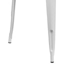 Commercial Grade 31.5" x 63" Rectangular White Metal Indoor-Outdoor Table