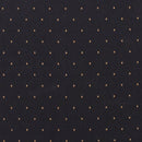 SINGLEWAVE Series Crown Back Stacking Banquet Chair in Black Patterned Fabric - Gold Vein Frame