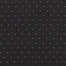 SINGLEWAVE Series 21''W Church Chair in Black Dot Patterned Fabric with Cup Book Rack - Gold Vein Frame