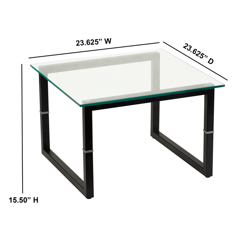 Glass End Table