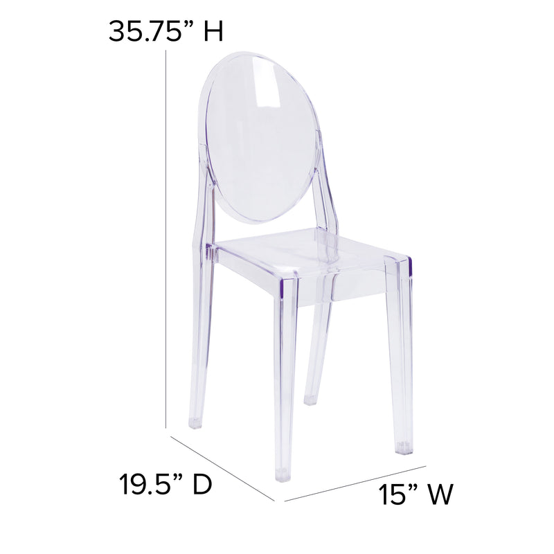 Ghost Side Chair in Transparent Crystal