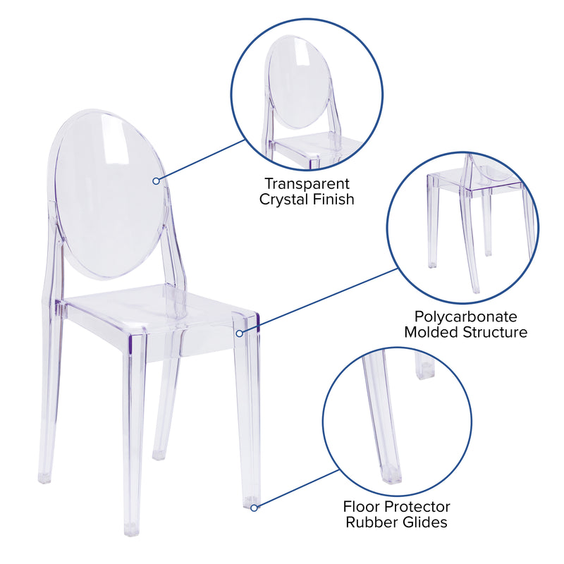 Ghost Side Chair in Transparent Crystal