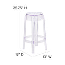 25.75'' High Transparent Counter Height Stool