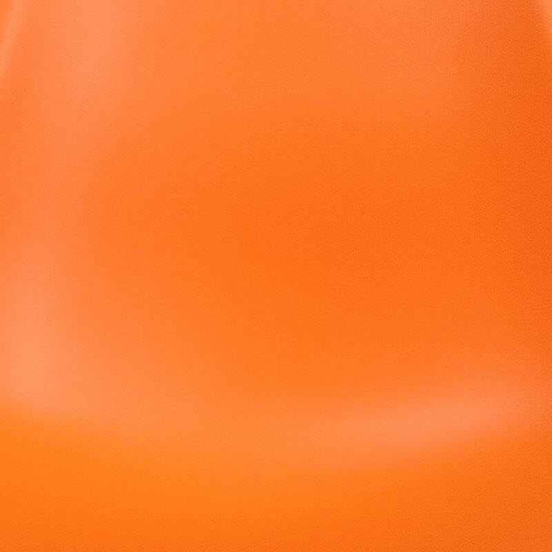 Elon Series Orange Plastic Chair with Wooden Legs