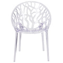 Specter Series Transparent Stacking Side Chair