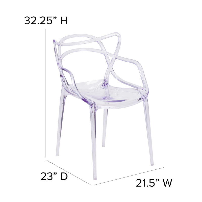 Nesting Series Transparent Stacking Side Chair