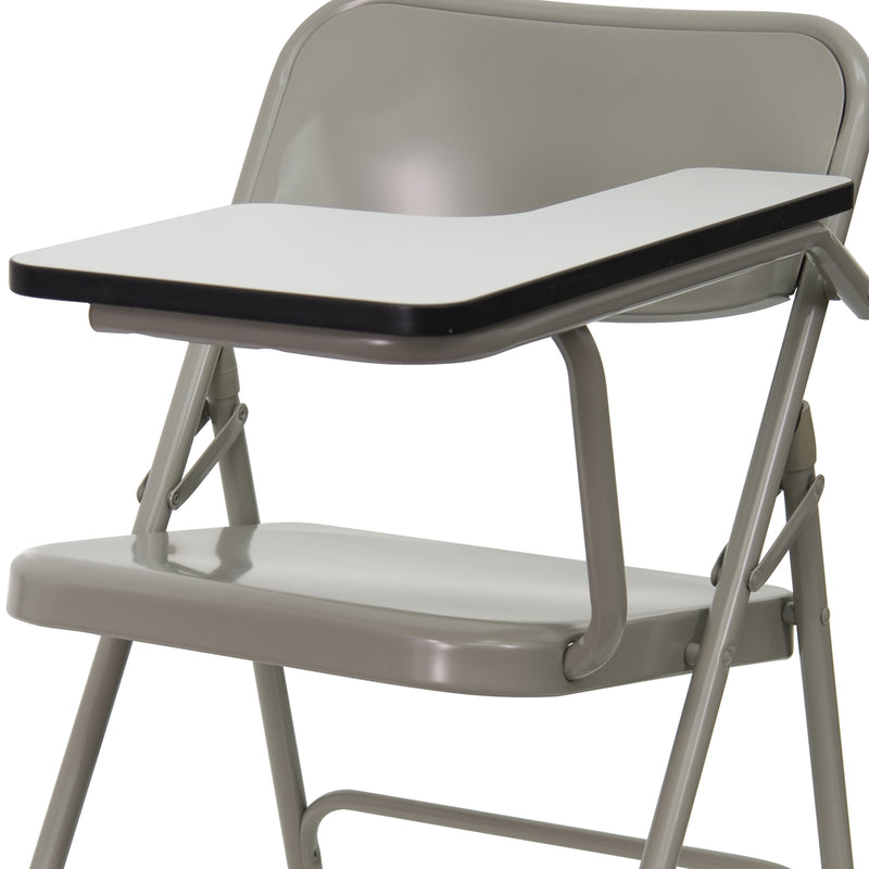 Premium Steel Folding Chair with Left Handed Tablet Arm