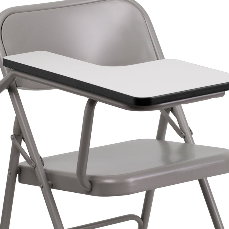 Premium Steel Folding Chair with Right Handed Tablet Arm