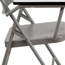 Premium Steel Folding Chair with Right Handed Tablet Arm