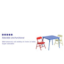Kids Colorful 3 Piece Folding Table and Chair Set