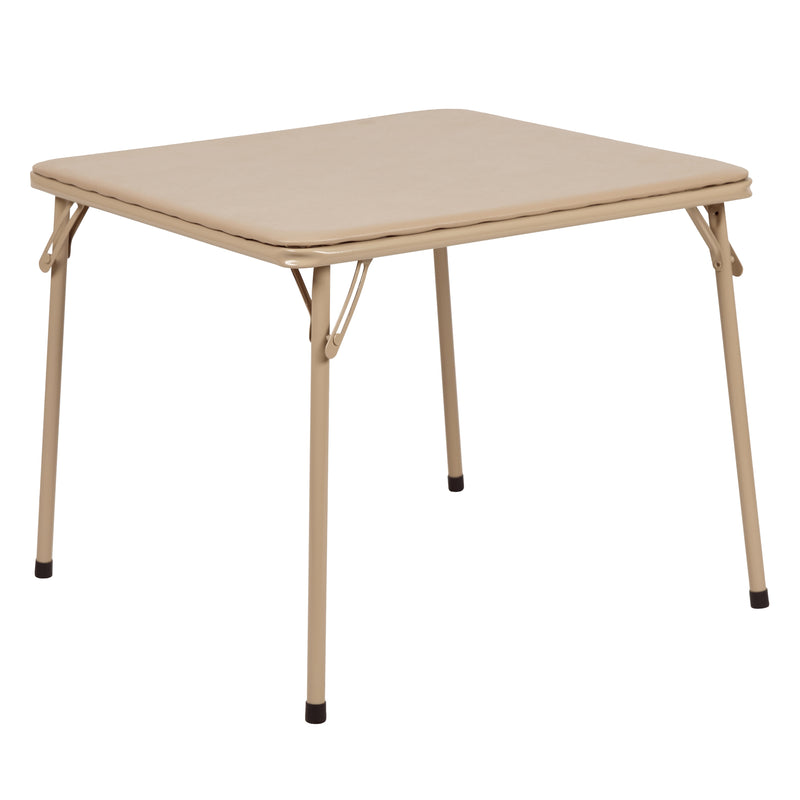 Kids Tan 3 Piece Folding Table and Chair Set